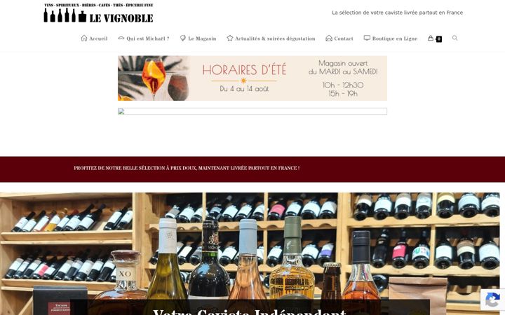 Screenshot of le-vignoble.fr