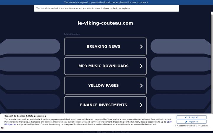 Screenshot of le-viking-couteau.com