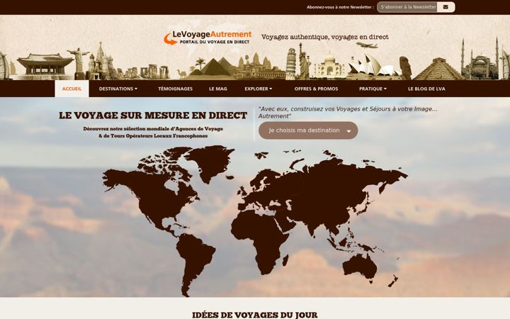 Skærmbillede af le-voyage-autrement.com