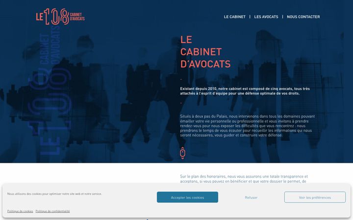 Screenshot of le108-avocat.fr