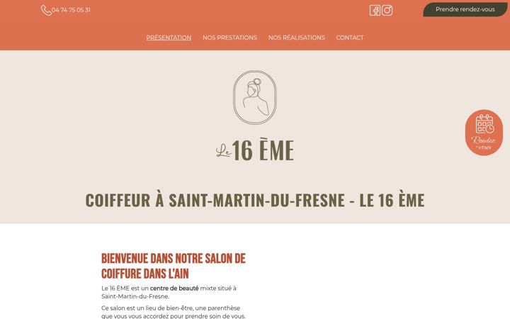 Screenshot of le16eme.fr