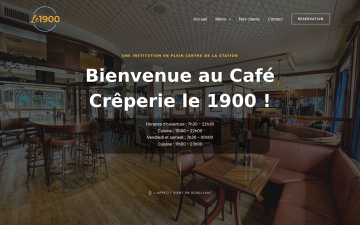 Screenshot of le1900.ch