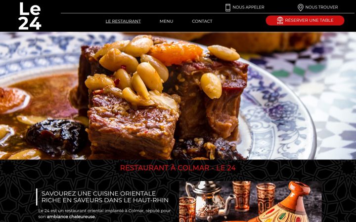 Screenshot of le24restaurantcolmar.fr