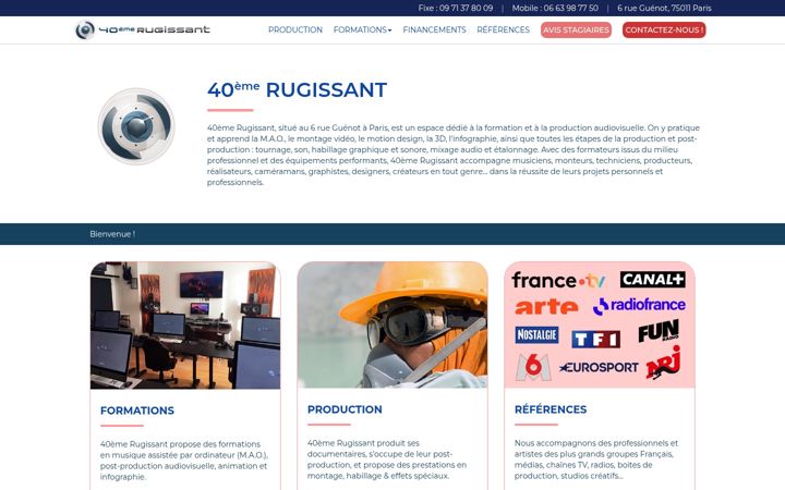 Screenshot of le40erugissant.com