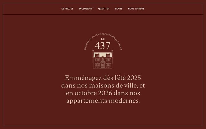 Screenshot of le437.ca