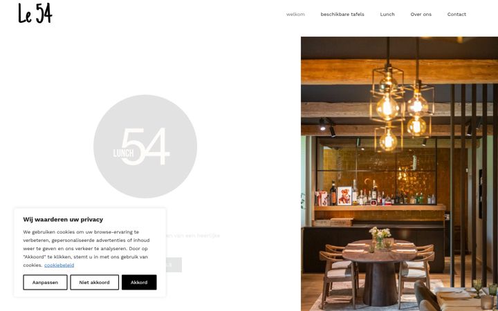 Screenshot of le54.be