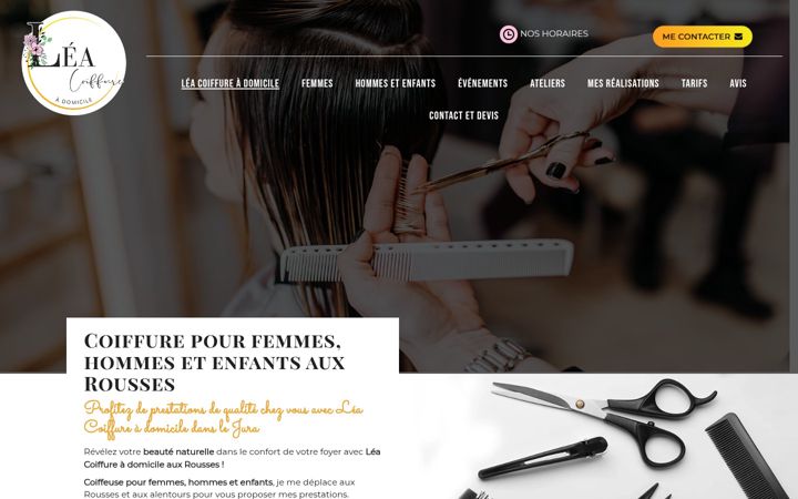 Screenshot of lea-coiffure-a-domicile.fr