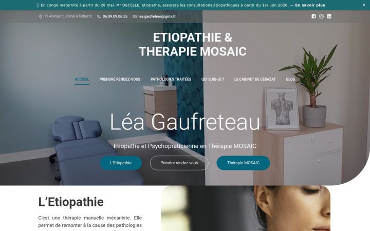 Screenshot of lea-gaufreteau.fr