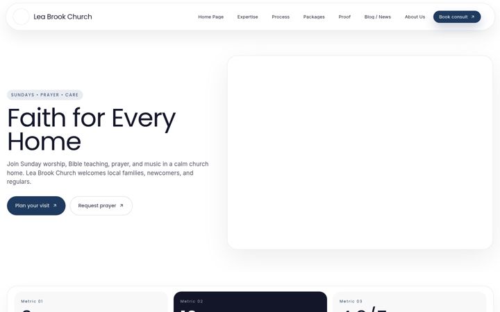 Screenshot of leabrookchurch.co.uk