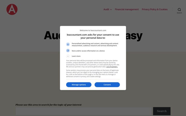 Screenshot of leaccountant.com