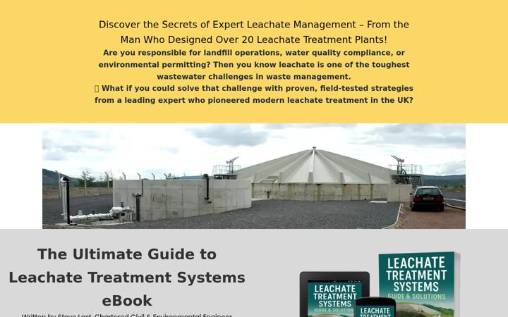 Screenshot of leachate.co.uk