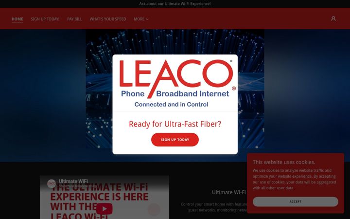 Screenshot of leaco.net