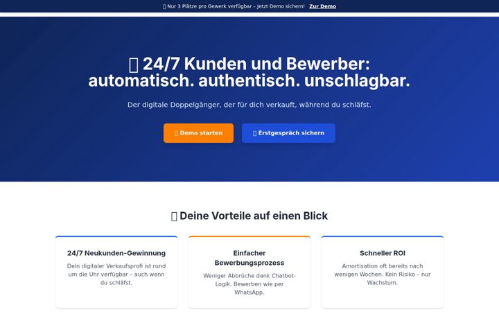 Screenshot of lead-leader.de