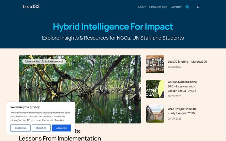 Screenshot of lead32.org