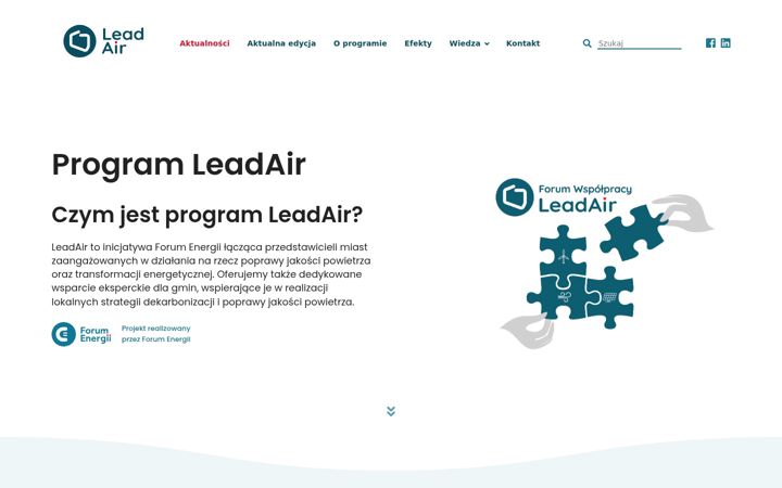 Screenshot of leadair.pl