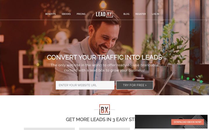 Screenshot of leadbx.com