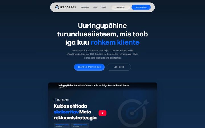Screenshot of leadcatch.com