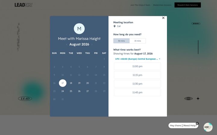 Screenshot of leadconference.com