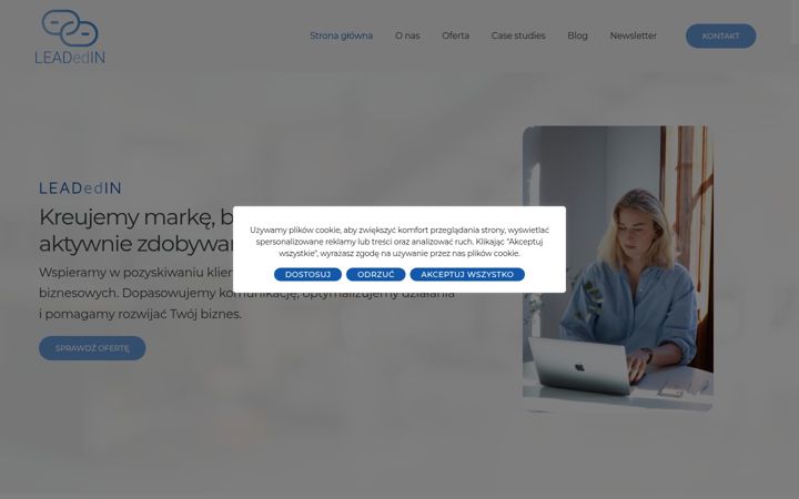 Screenshot of leadedin.pl