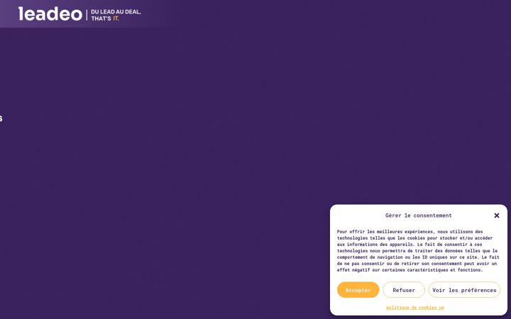 Screenshot of leadeo.fr