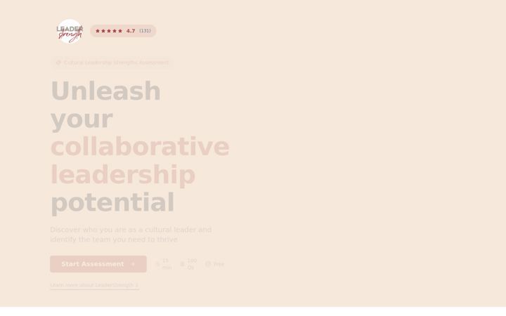 Screenshot of leader-strength.com