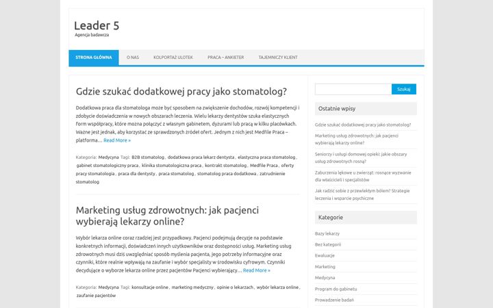 Screenshot of leader5.org.pl