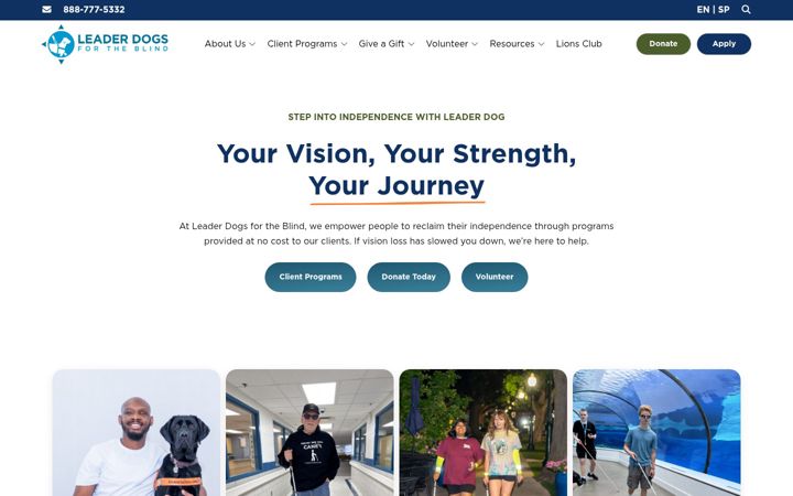 Screenshot of leaderdog.org