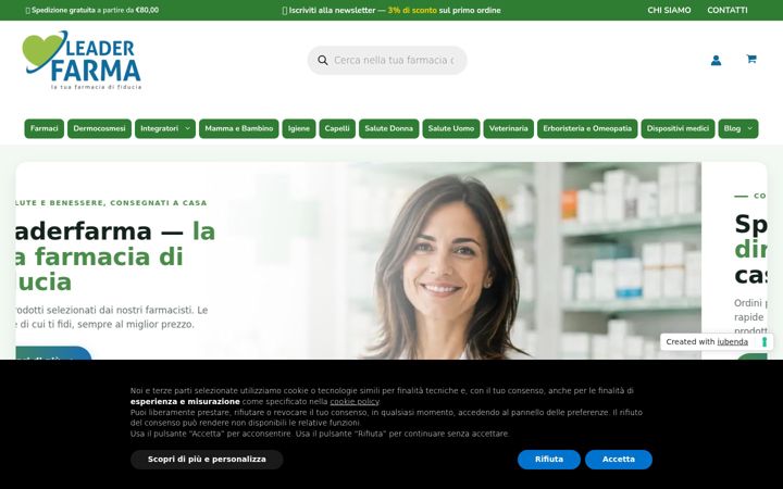 Screenshot of leaderfarma.it