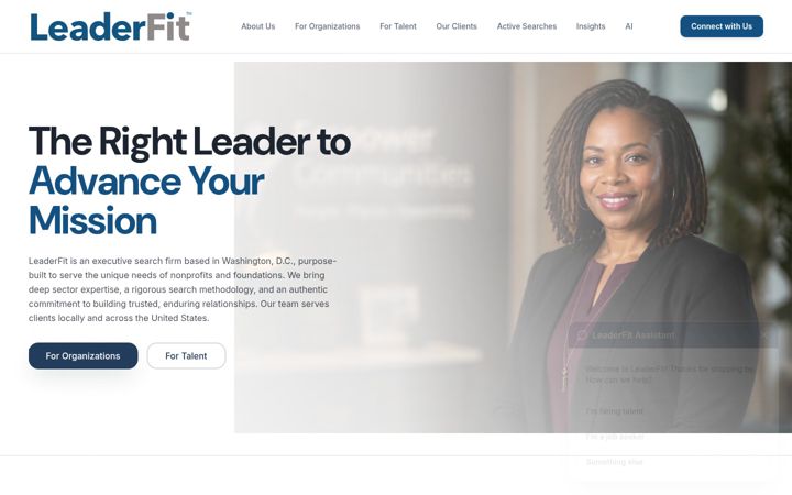 Screenshot of leaderfit.org