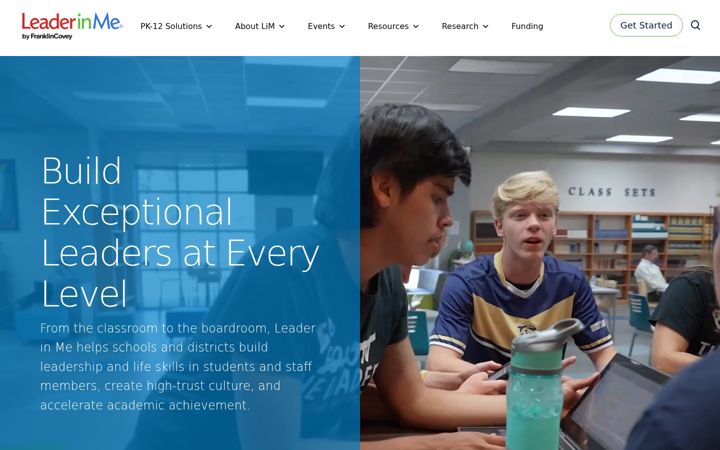 Screenshot of leaderinme.org