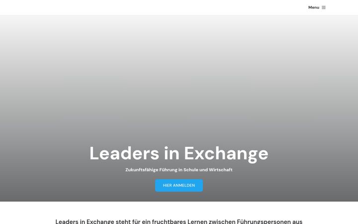 Screenshot of leaders-in-exchange.ch