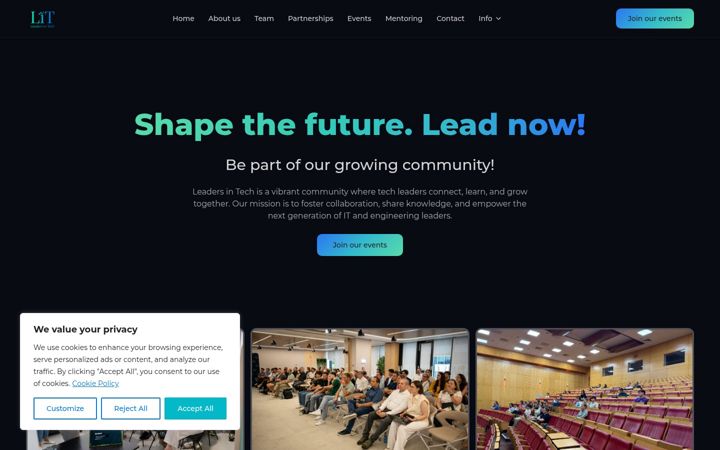 Screenshot of leaders-in-tech.com