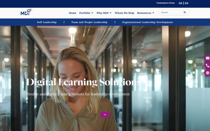 Screenshot of leadership-elearning.com