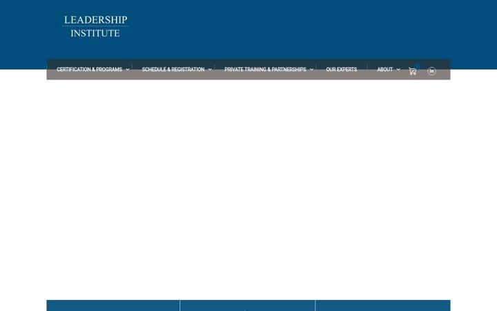 Screenshot of leadership-institute.ca