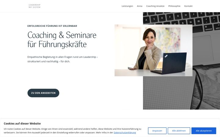 Screenshot of leadership-mit-system.de