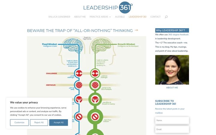Screenshot of leadership361.com