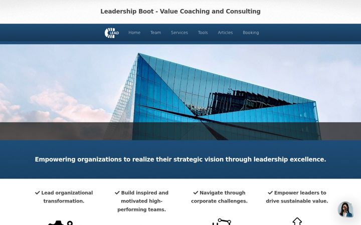 Screenshot of leadershipboot.com