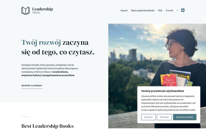 Screenshot of leadershiplibrary.pl