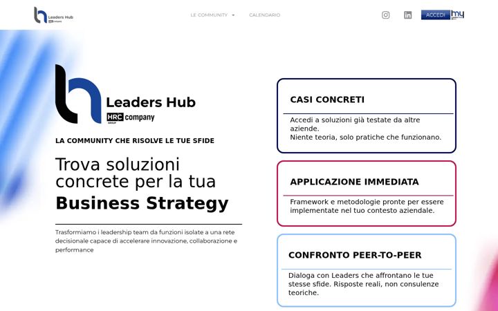 Screenshot of leadershub.it