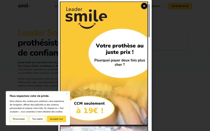 Screenshot of leadersmile.com