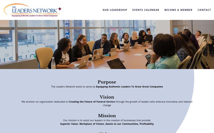 Screenshot of leadersnetwork.org