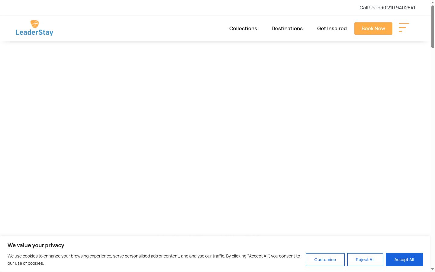 Screenshot des Einwilligungsbanners vor jeglicher Interaktion