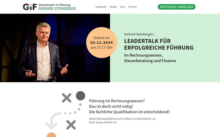 Screenshot of leadertalk.at