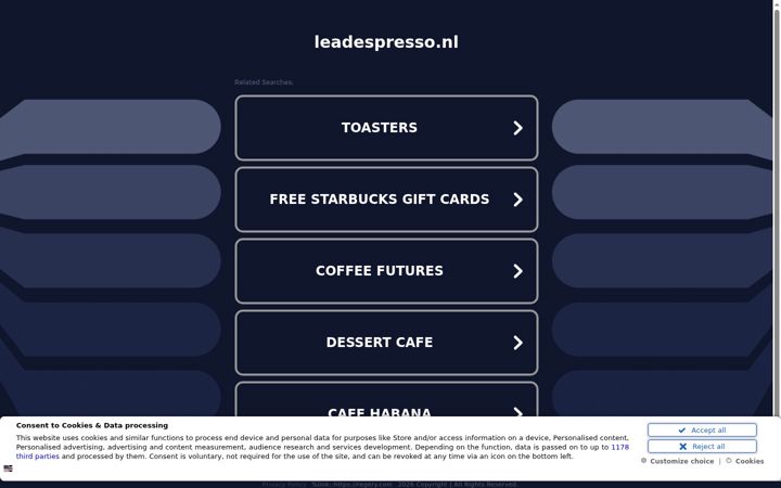 Screenshot of leadespresso.nl