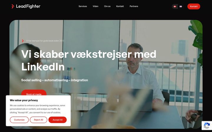 Screenshot of leadfighter.com
