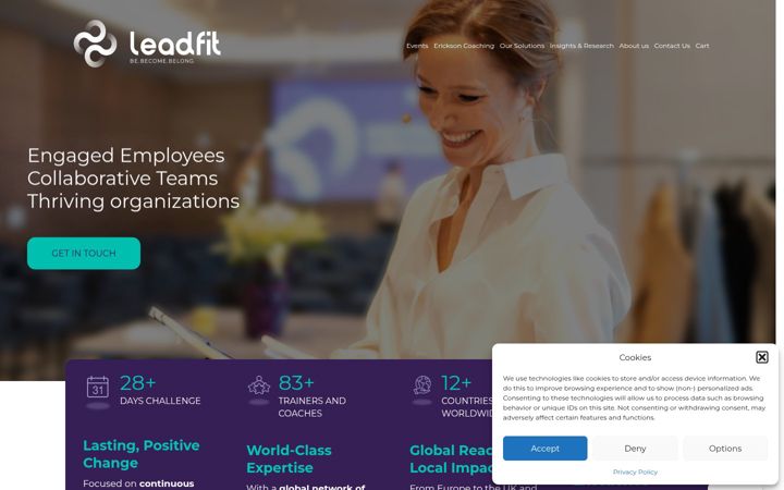 Screenshot of leadfitglobal.org