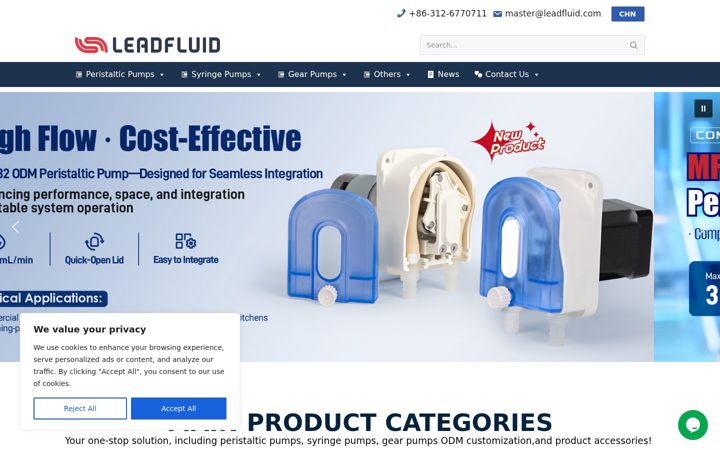 Screenshot of leadfluid.com