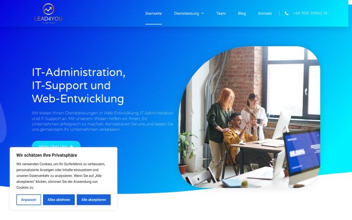 Screenshot of leadforyou.de