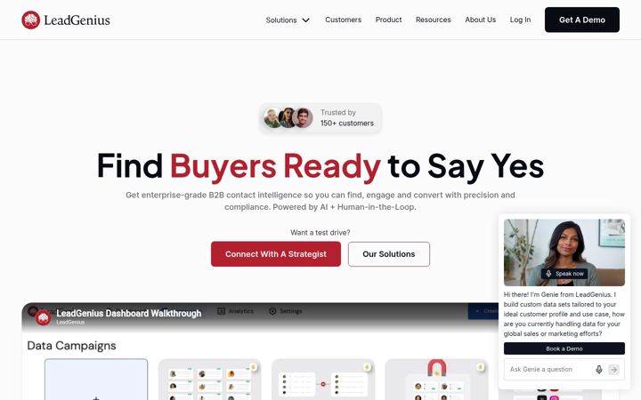 Screenshot of leadgenius.com
