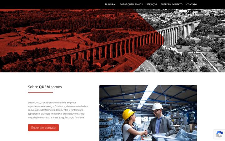 Screenshot of leadgestaofundiaria.com.br